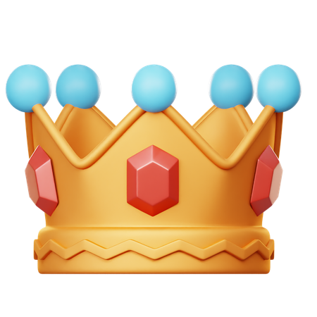 Corona del rey  3D Icon