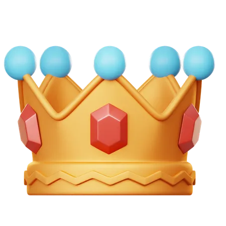 Corona del rey  3D Icon