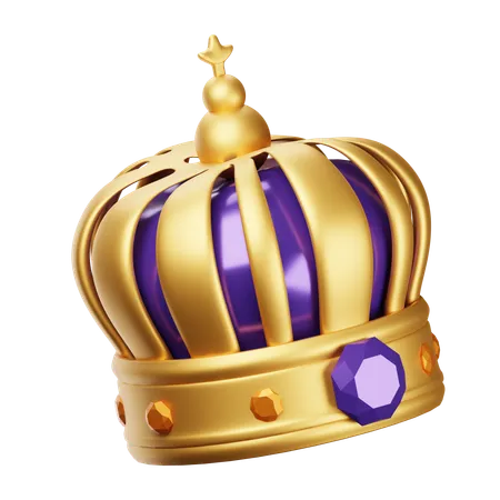 Corona del rey  3D Icon