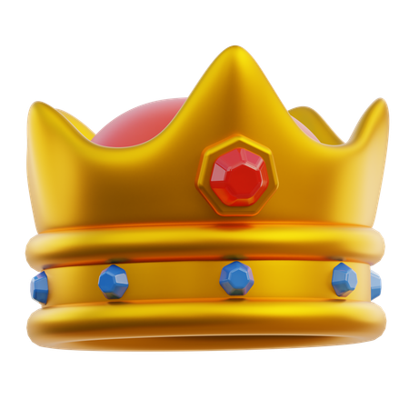 Corona del rey  3D Icon