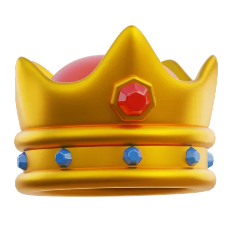 Corona del rey  3D Icon