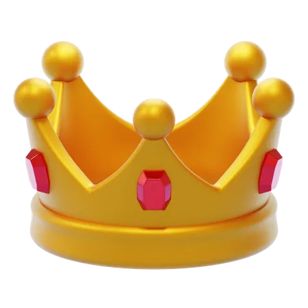 Corona del rey  3D Icon