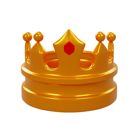 Corona del rey  3D Icon