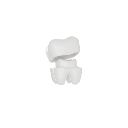 Corona de diente  3D Icon