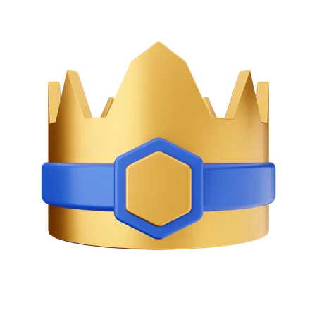 Corona de oro  3D Icon