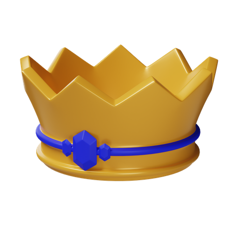 Corona de oro  3D Icon