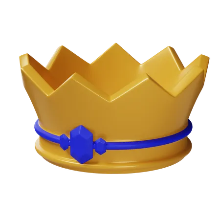 Corona de oro  3D Icon