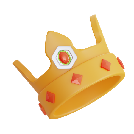 Corona de oro  3D Icon