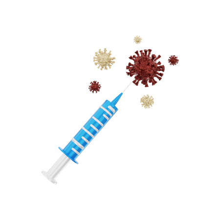 Corona-Impfstoff  3D Illustration