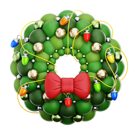 Corona de Navidad  3D Icon