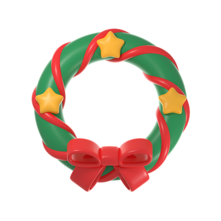 Corona de Navidad  3D Icon