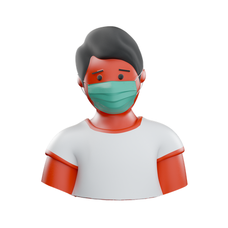 Paciente corona  3D Illustration