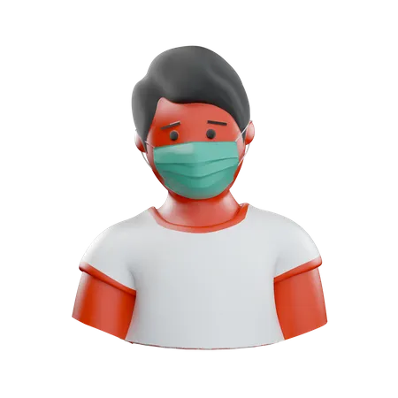 Corona-Patient  3D Illustration