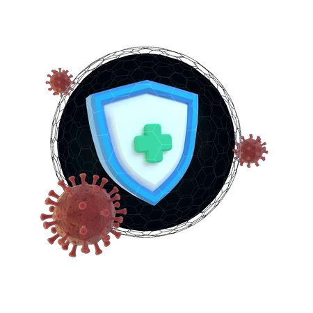 Corona Protectionco  3D Icon