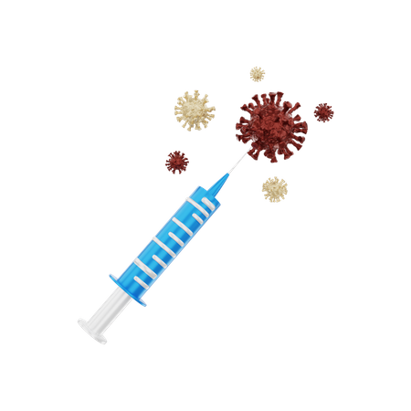 Corona Vaccine  3D Illustration