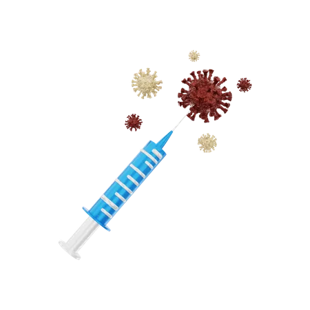 Corona Vaccine  3D Illustration