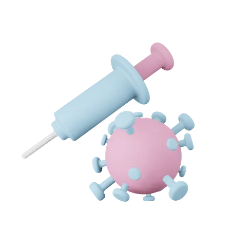 Corona Vaccine  3D Illustration