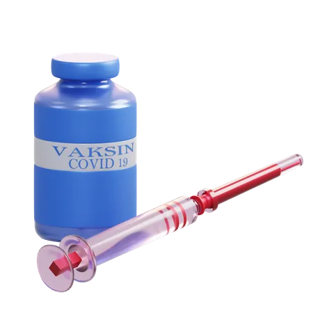 Corona Vaccine  3D Illustration