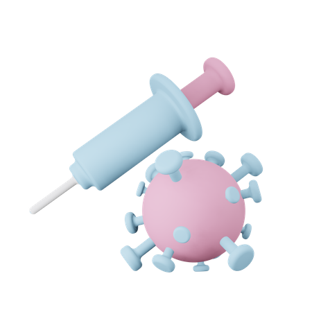 Corona Vaccine 3D Illustration