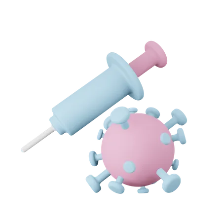 Corona Vaccine 3D Illustration