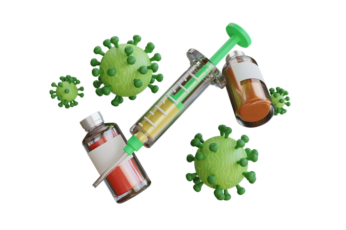 Corona Vaccine  3D Icon