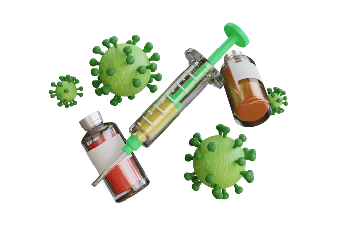 Corona Vaccine  3D Icon