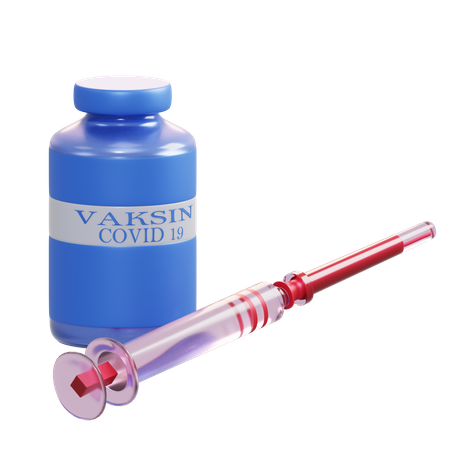 Vacina Corona  3D Illustration