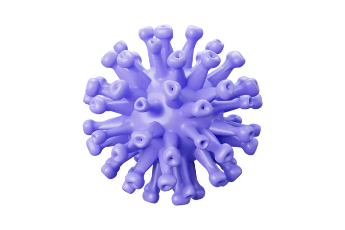 Corona Virus 3D Icon