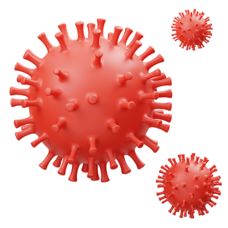 Corona Virus 3D Icon
