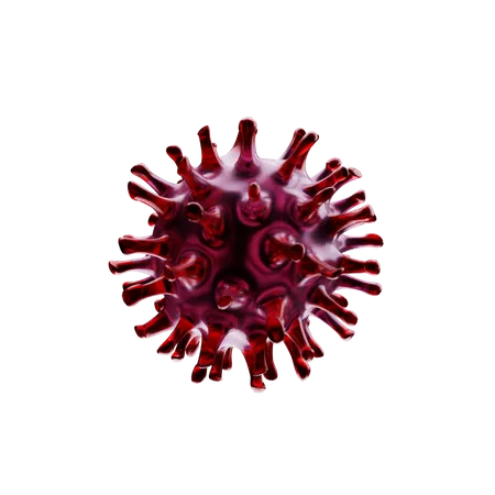 3 D Bundle Virus Corona Red 3D Icon