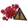3d virus alert logo