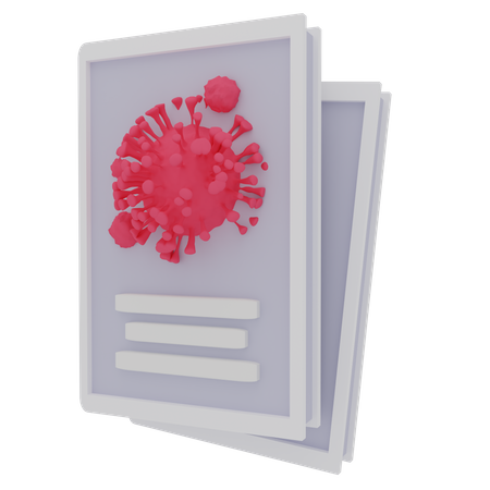 Coronavirus Article 3D Illustration