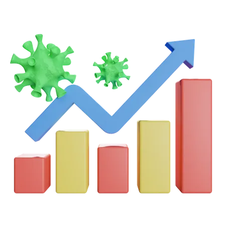 Coronavirus Growth  3D Illustration