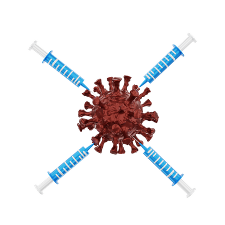 Coronavirus Impfstoff  3D Illustration