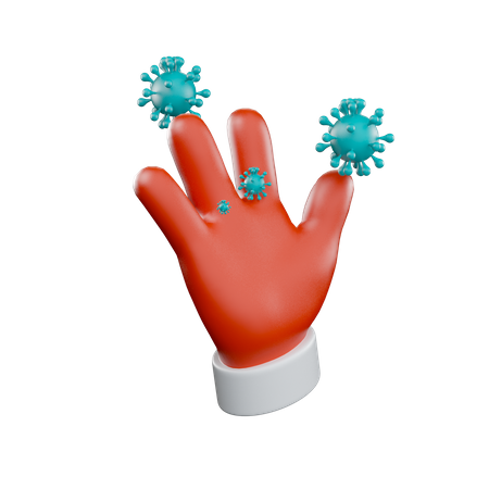Coronavirus Infektion  3D Illustration
