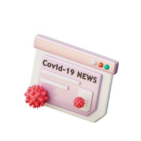 Coronavirus News  3D Illustration