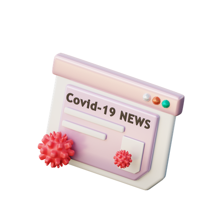 Coronavirus News 3D Illustration