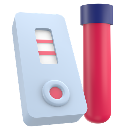 Coronavirus Rapid Test  3D Illustration