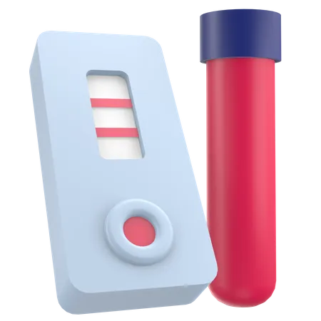 Coronavirus Rapid Test  3D Illustration