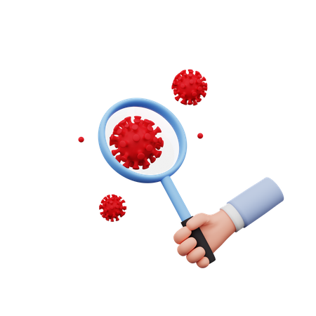 Coronavirus Research 3D Illustration