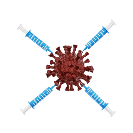 Coronavirus Vaccine  3D Illustration