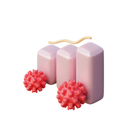 Coronavirus-Wachstum  3D Icon
