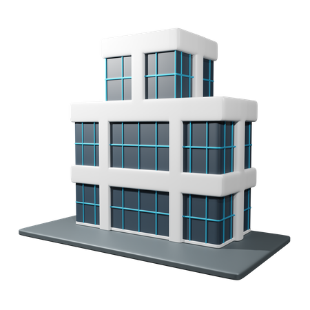 Edificio corporativo  3D Icon