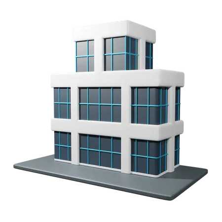 Edificio corporativo  3D Icon