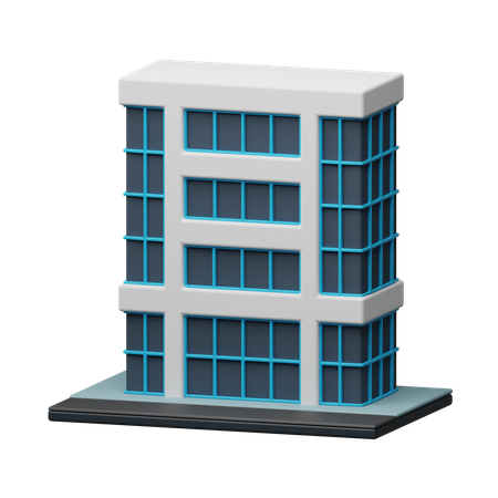 企業ビル  3D Icon