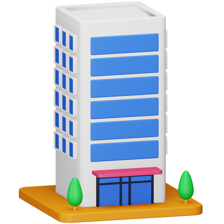 Corporate Building 3D Icon