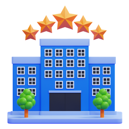 Corporate Hotel  3D Icon