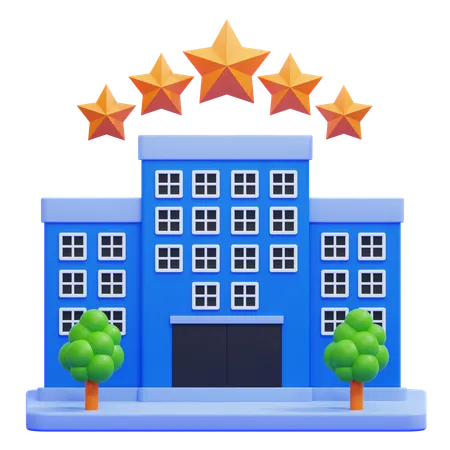 Corporate Hotel  3D Icon