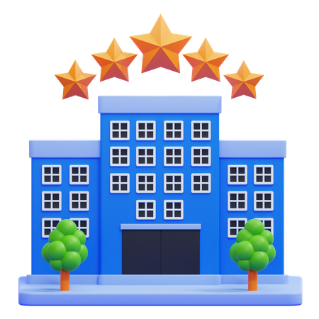 Corporate Hotel  3D Icon