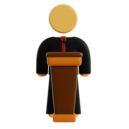 Corporate Leadership Address  3D Icon